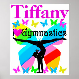 PÓSTER GORGEOUS I LOVE GIMNASTICS POSTER PERSONALIZADO