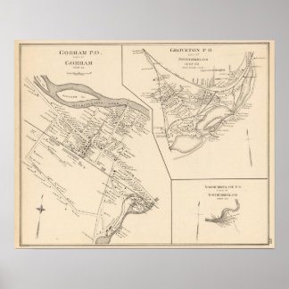 Póster Gorham PO, town of Gorham