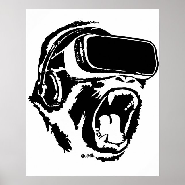 Póster Gorila de VR (Frente)