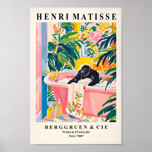 Póster Gorila En Bathtub Poster divertida, Matisse Imprim
