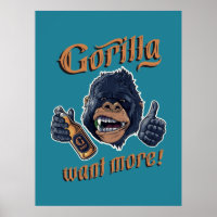 Gorilla Beer Poster