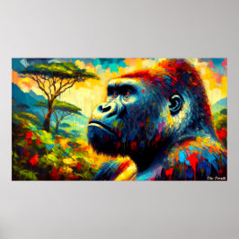 PÓSTER GORILLA ORIENTAL 7