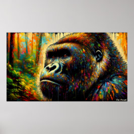 PÓSTER GORILLA ORIENTAL 8