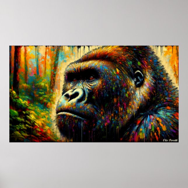 PÓSTER GORILLA ORIENTAL 8 (Frente)