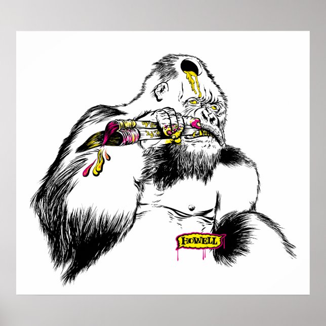 Póster Gorilla x Artista (Frente)
