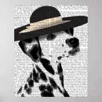 Gorra dálmata y negro brimada