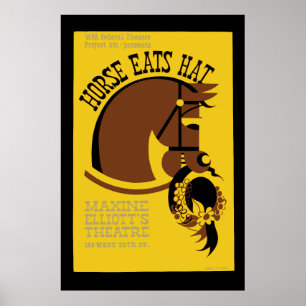 Póster Gorra de Caballos Eats