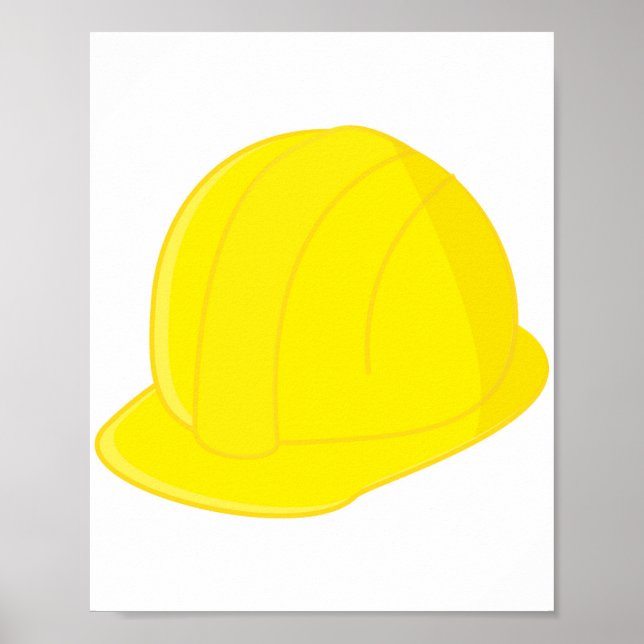 Póster Gorra de construcción (Frente)