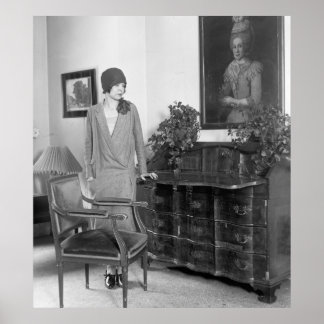 Póster gorra de Fashion Cloche de los años 1920