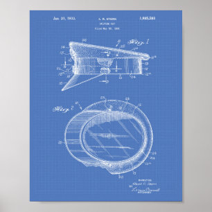 Póster Gorra de policía 1933 Patentes artísticas - Bluepr