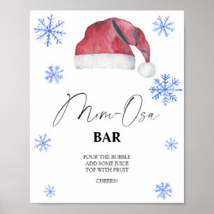 Póster Gorra de Santa - barra Mon-osa
