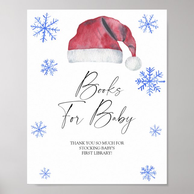 Póster Gorra de Santa - libros para bebé (Frente)