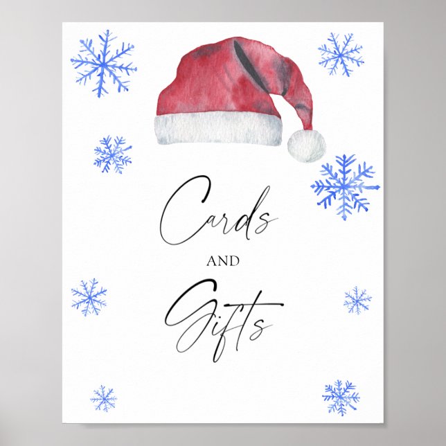 Póster Gorra de Santa - TARJETAS Y REGALOS (Frente)