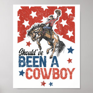 Póster Gorra De Vaquero Occidental Debería Haber Sido Vaq