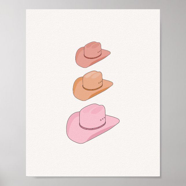 Póster Gorras Cowboy (Frente)