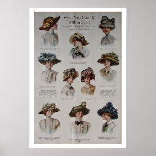 Póster Gorras de moda Poster de moda