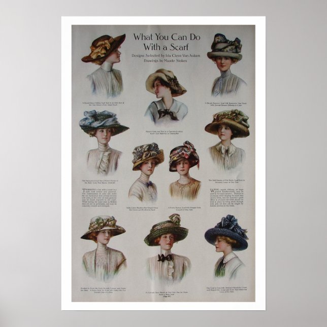 Póster Gorras de moda Poster de moda (Frente)