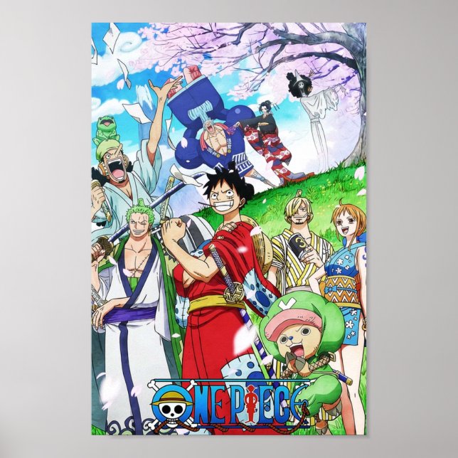 Póster Gorras de paja WANO One Piece (Frente)