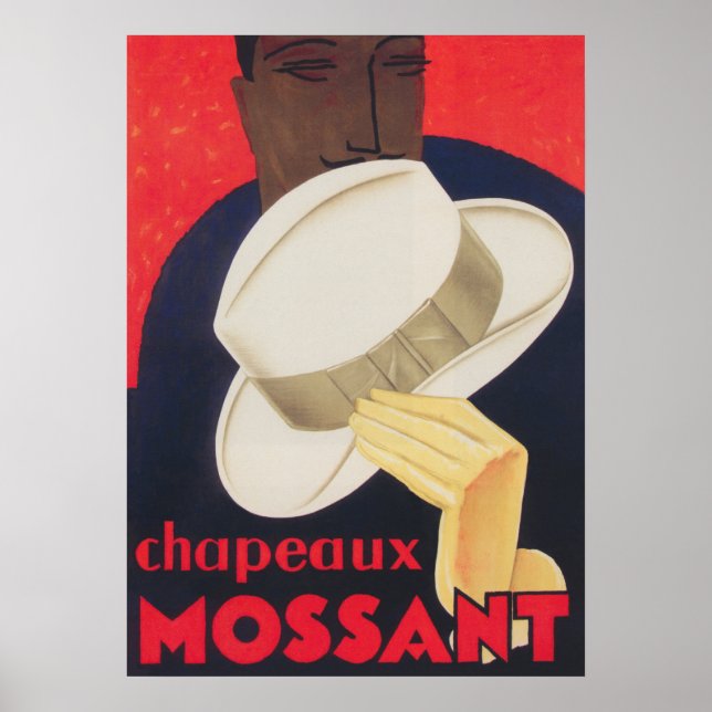 Póster Gorras Mossant Poster de moda vintage (Frente)