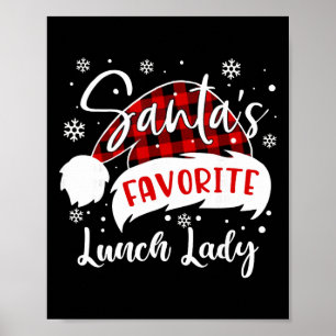 Póster Gorrito de Señora del Almuerzo Favorita de Santa F