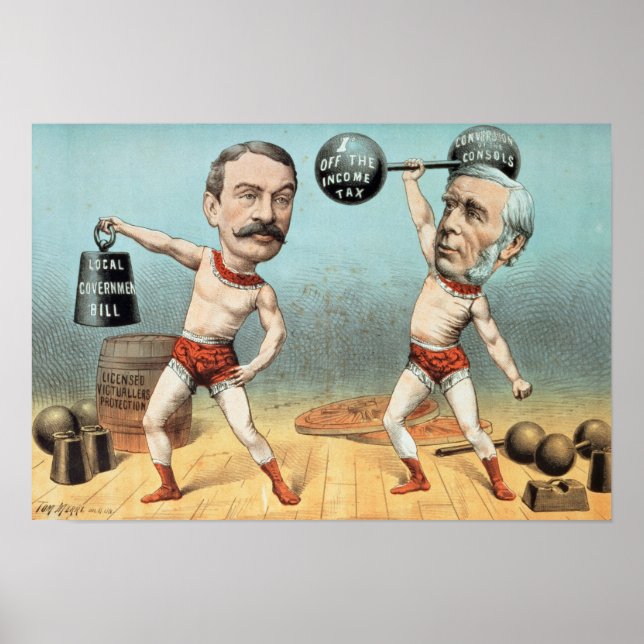 Póster Goschen y Ritchie, el peso de campeón (Frente)