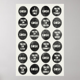 Póster Gosh Love Quotes Poster