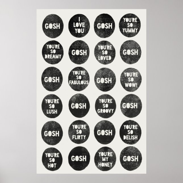 Póster Gosh Love Quotes Poster (Frente)