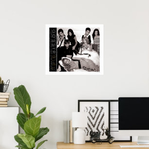 Póster Gossip Chica Black and White Group Graphic