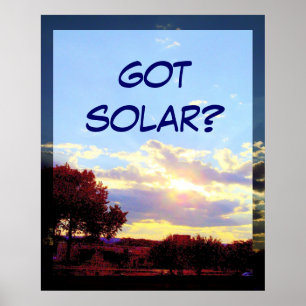 Póster GOT SOLAR? print
