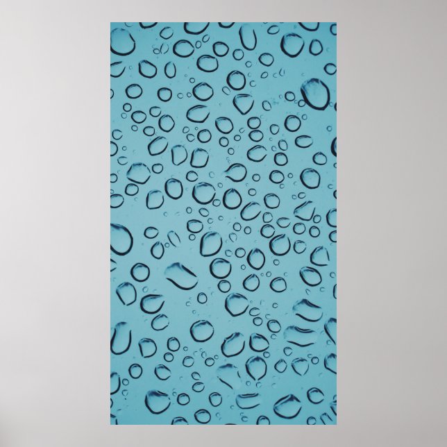 Póster Gotas de agua (Frente)