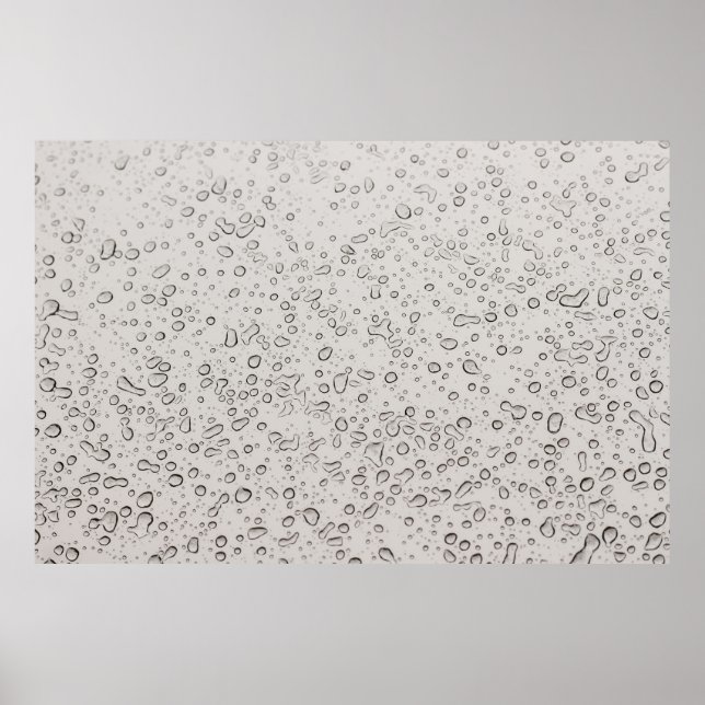 Póster Gotas de agua (Frente)