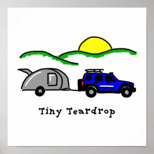Póster Gotas de té