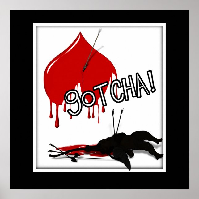 Póster ¡GOTCHA! Cupid's Down (Anti-Valentine) (Frente)