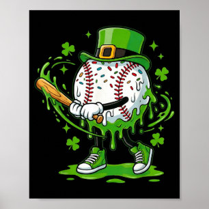 Póster Goteo de béisbol para niños helado goteo juventud 