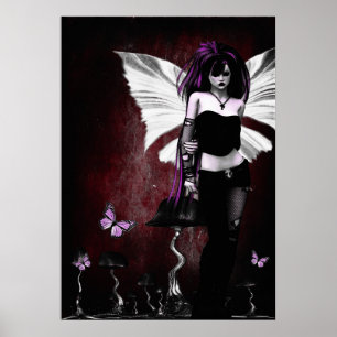 Póster Gothic Butterfly