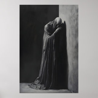 Póster Gothic Grim Reaper Wall Art Dark Academia