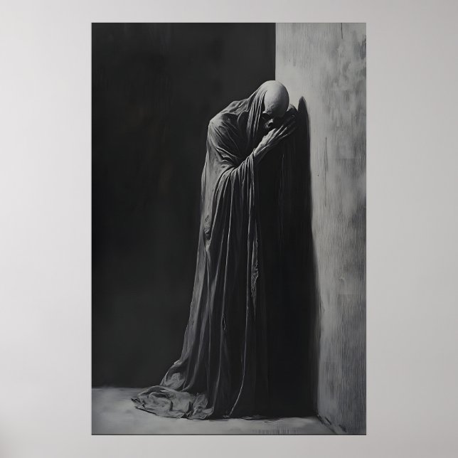 Póster Gothic Grim Reaper Wall Art Dark Academia (Frente)