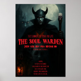 Póster Gothic Horror Poster Soul Warden Wall Art Poster