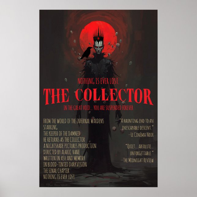 Póster Gothic Horror The Collector Dark Fantasy Wall  (Frente)