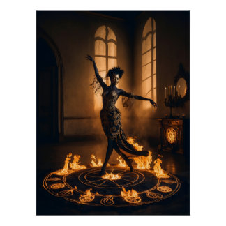 Póster Gothic Leo – Vuurdans van de Ziel