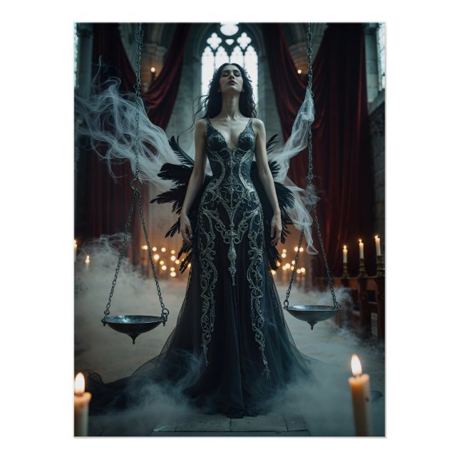 Póster Gothic Libra – Justice in Balance (Anverso)