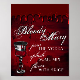 Póster Gothic Luxe | Beber morado negro y rojo