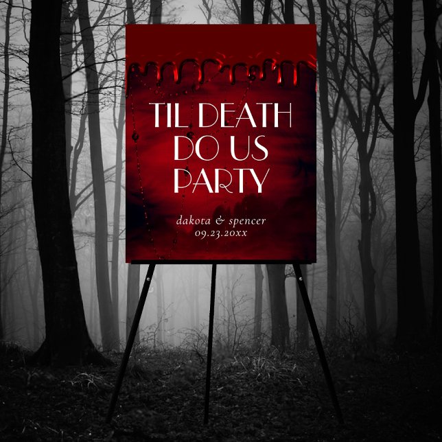 Póster Gothic Luxe | Bienvenida de Gore Black Red Bloody  (Subido por el creador)