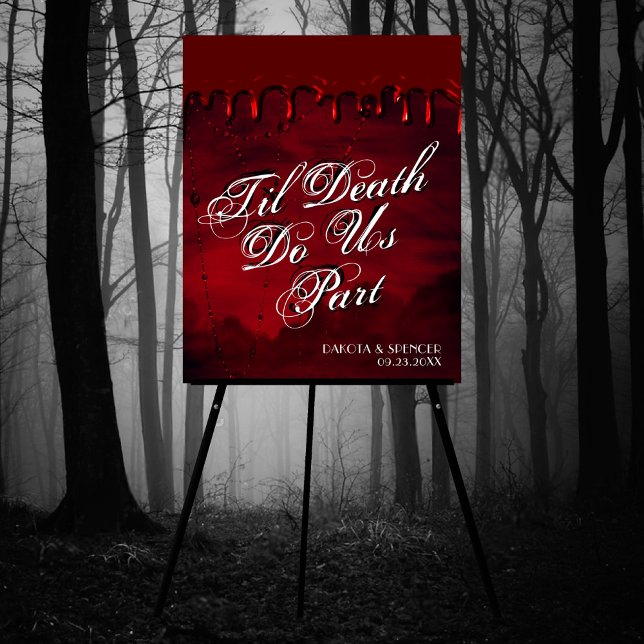 Póster Gothic Luxe | Bienvenida de goteo sangriento negro (Subido por el creador)