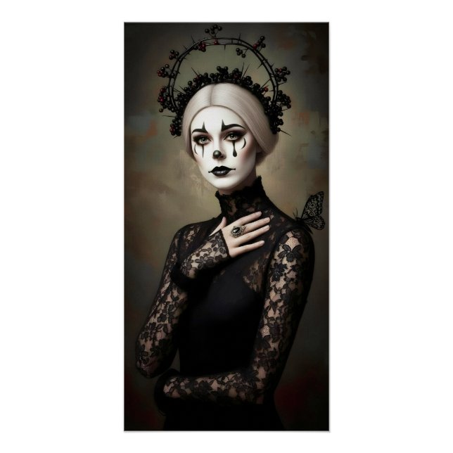 Póster Gothic Rose Queen – Dark Romantic Art (Anverso)