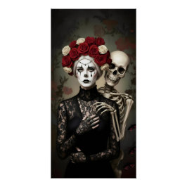 Póster Gothic Rose Queen – Dark Romantic Art