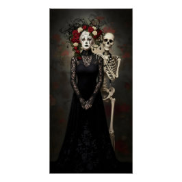 Póster Gothic Rose Queen – Dark Romantic Art