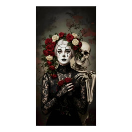 Póster Gothic Rose Queen – Dark Romantic Art