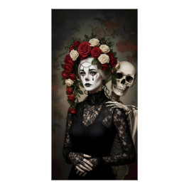 Póster Gothic Rose Queen – Dark Romantic Art