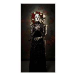 Póster Gothic Rose Queen – Dark Romantic Art